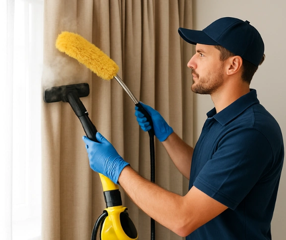 Trusted drapes cleaning technician Matty Curtain Cleaning alexandra-headland QLD